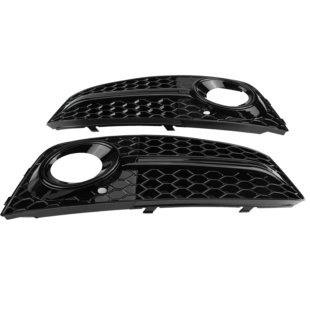 

RS4 Bumper Fog Light Grilles for RS4 Glossy Black Front Bumper Fog Light Grilles for A4 B8 2009-2012