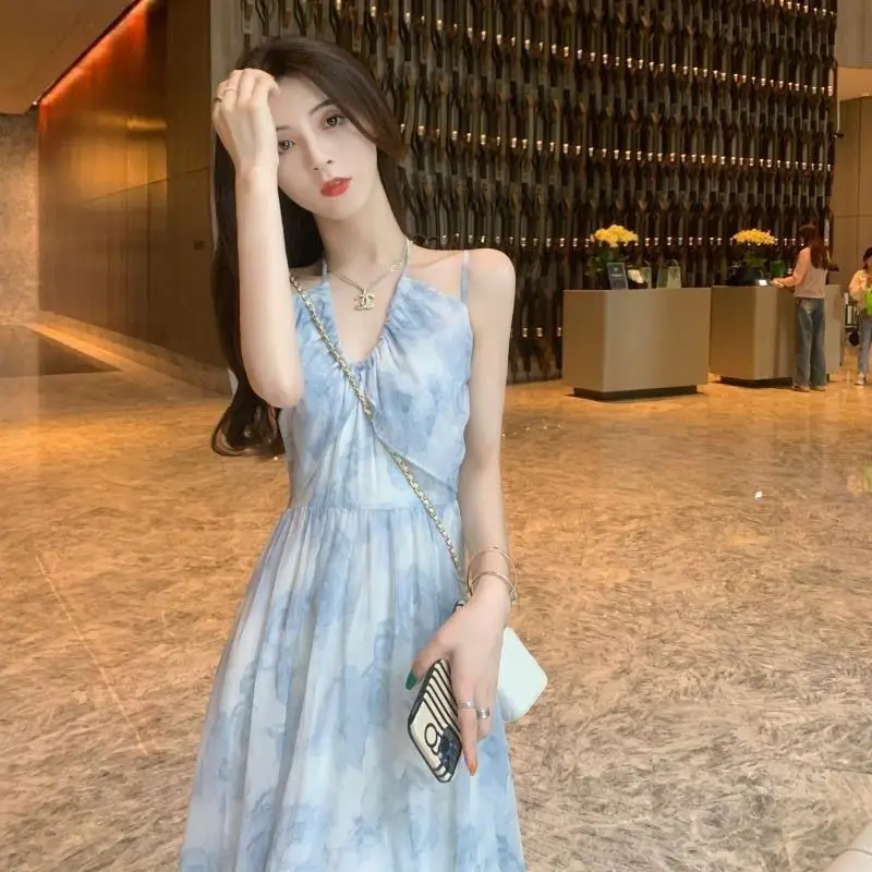 Été 2024 Imprimé floral ter Dr Elely Conçu Jupe trapèze pour femme Taille haute Nylon Cosite Fiber No Sve Busi...