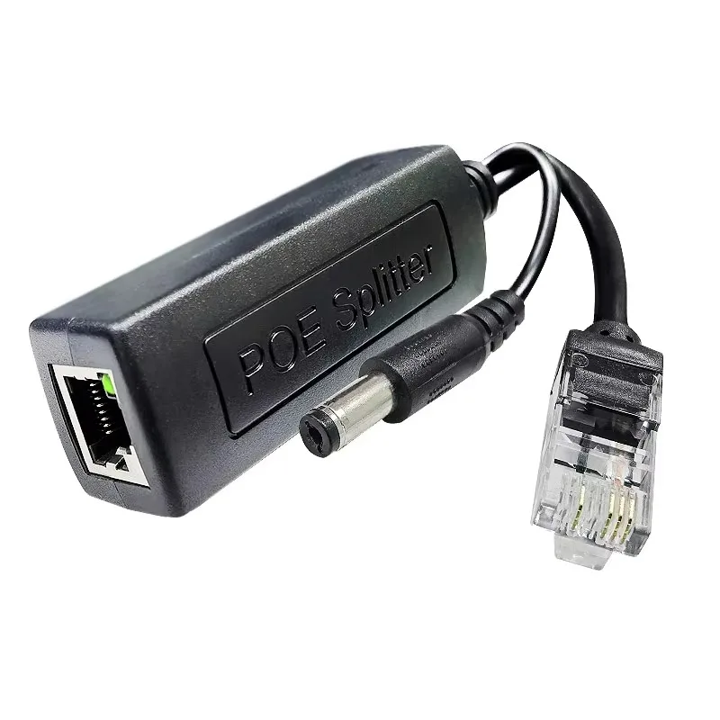 Active POE Splitter Adapter 48V to 12V IEEE802.3af 10/100Mbps 12V 1.2A POE Power Supply Separator For IP Camera Surveillance