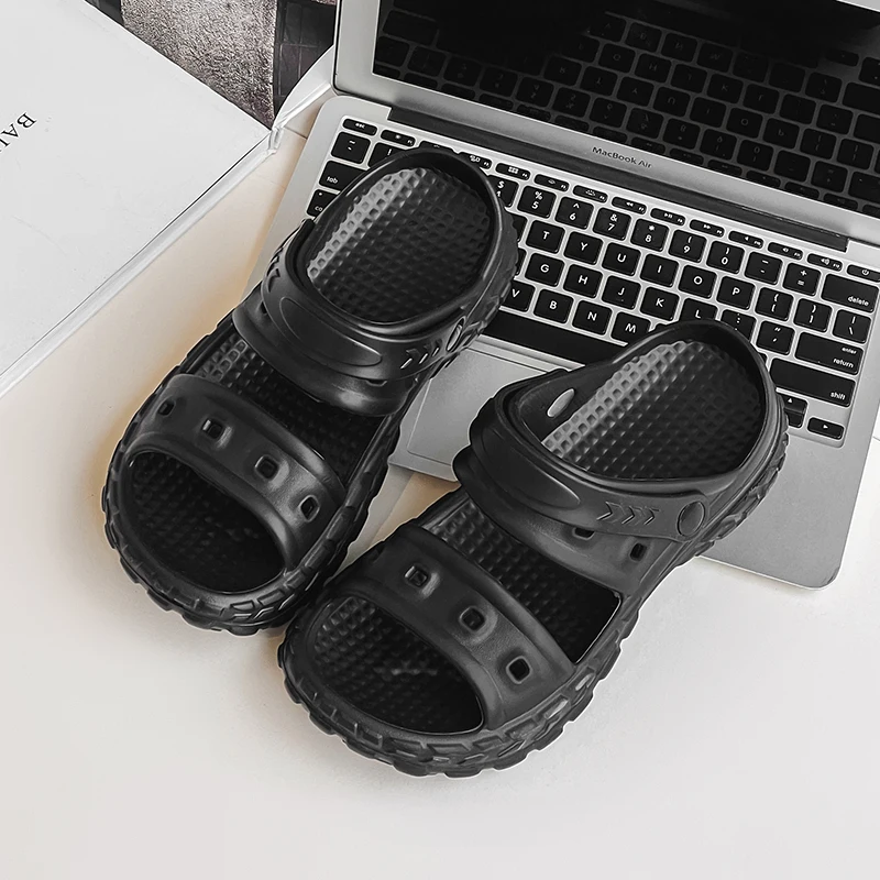 Thick Platform Cloud Slippers Women Fashion Buckle Soft Sole Pillow Slides Sandals Woman 2024 Summer Beach Non-Slip Flip Flops