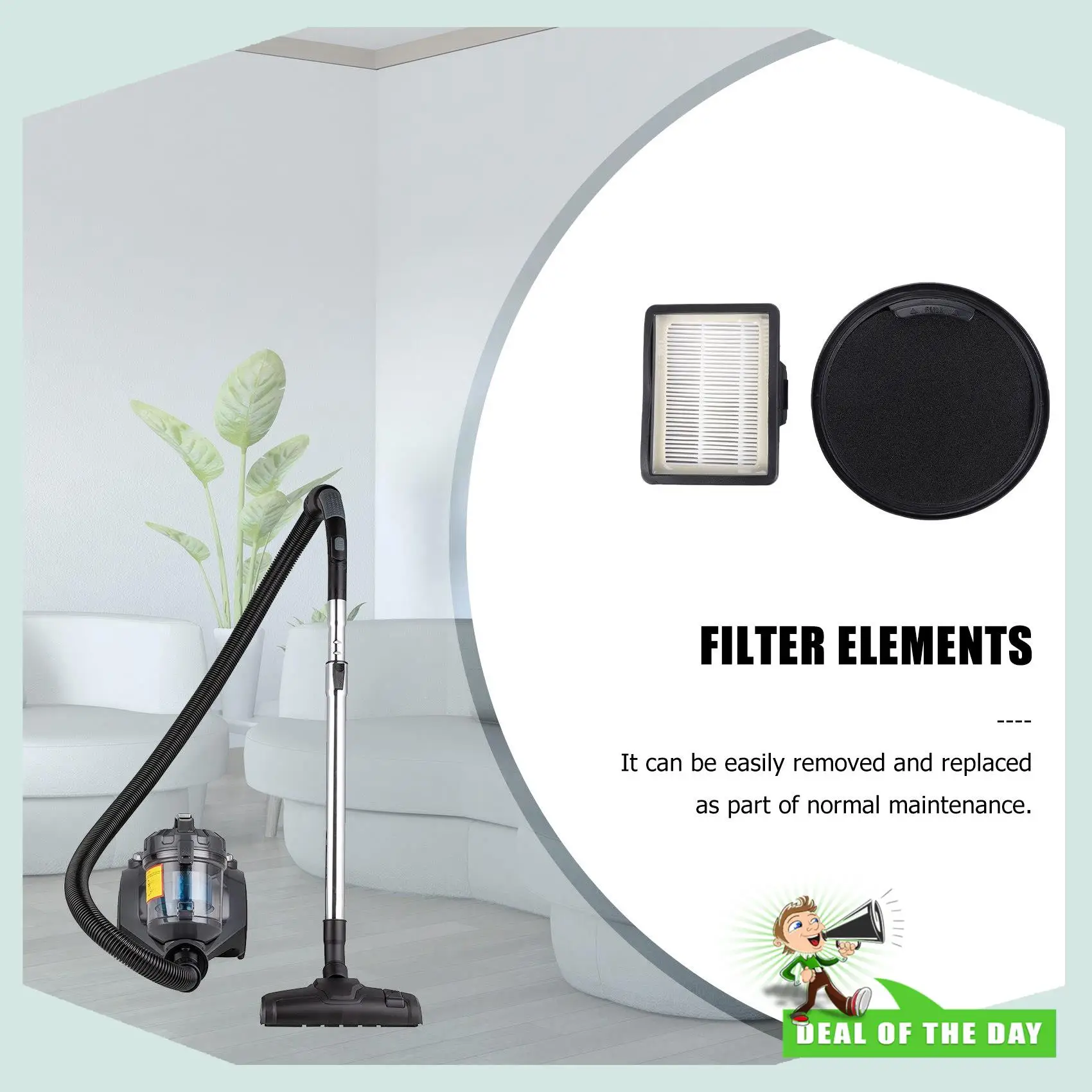 24 時間配達交換パック HEPA フィルター Amazon ベーシック VCS35B15KC-70、B071VNCNLF シリンダー掃除機アクセサリー