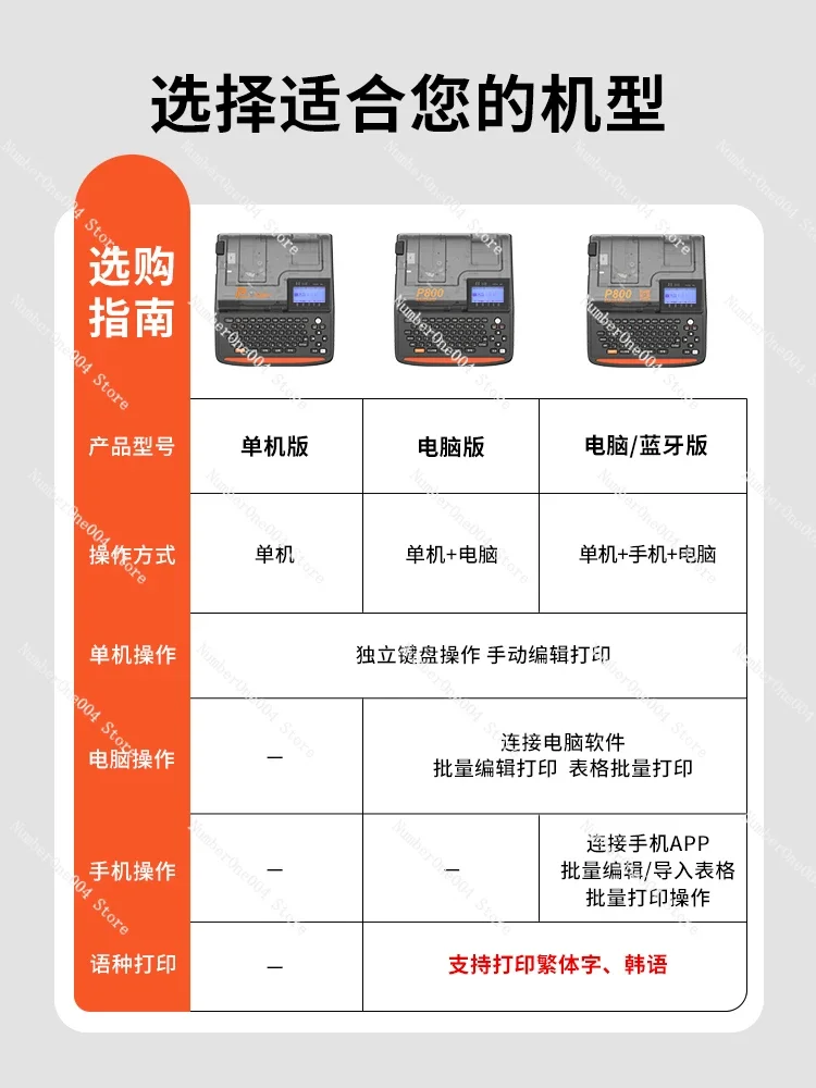 Universal Sticker P800 Bluetooth Cable Marker Printer Electronic Wire Mark Machine PVC Sticker Portable Handheld Numbering