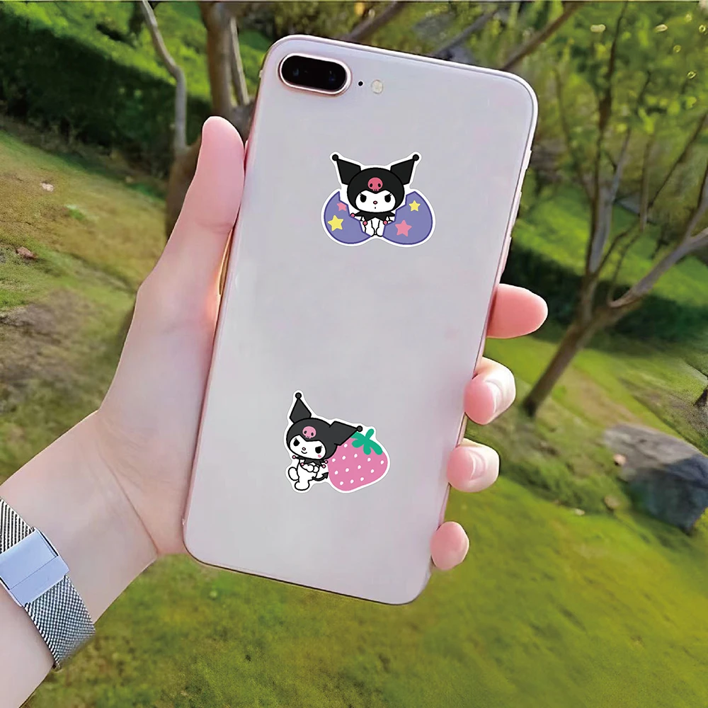 10/30/50PCS Sanrio Cartoon Kuromi Stickers Kids DIY Decoration Phone Bike Laptop Luggage Stationery PVC Waterproof Graffiti Toys