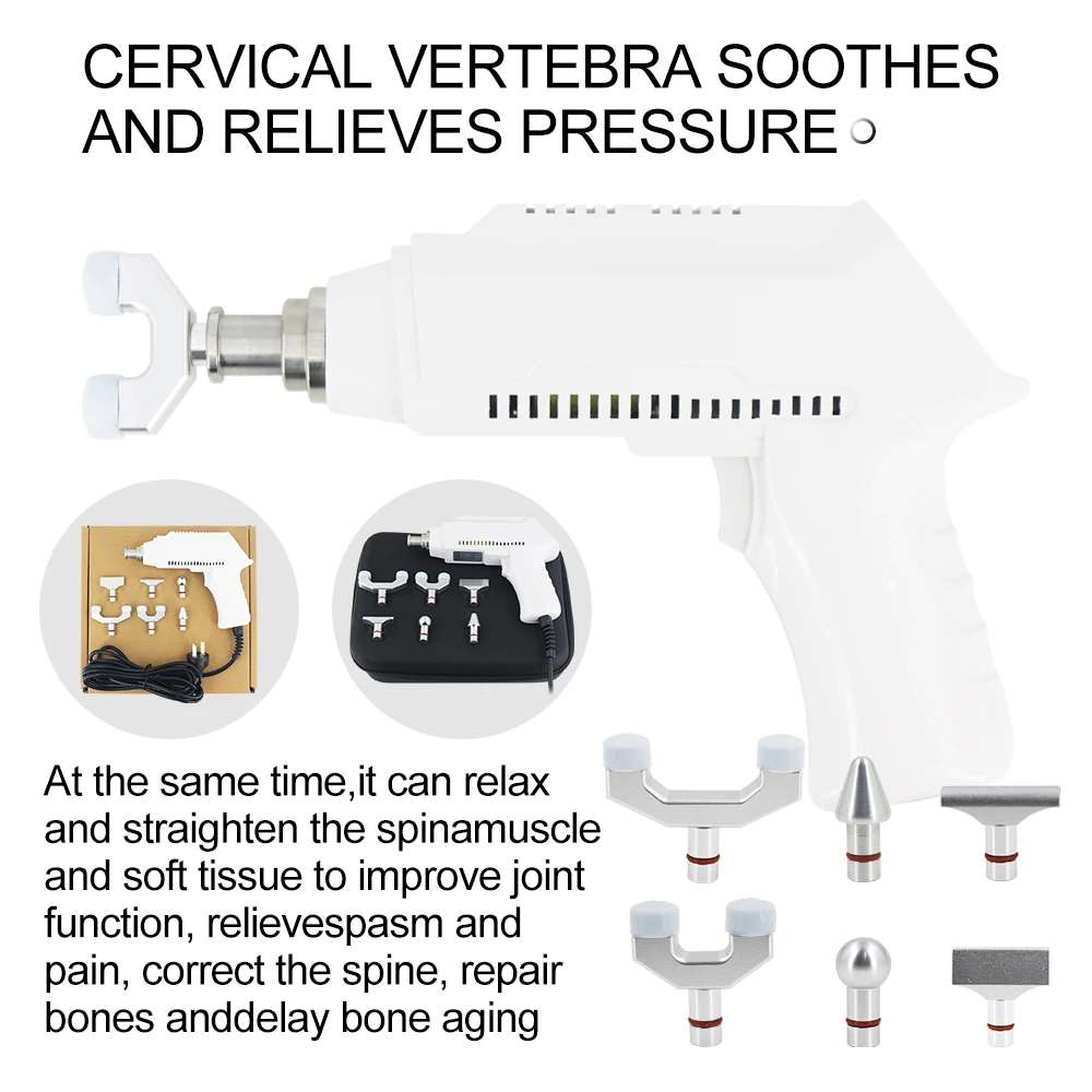 600N Портативный Регулируемый спинномозговой инструмент, электрический инструмент для коррекции позвоночника, импульсный массажер для позвоночника, хиропрактика регулировочные инструменты