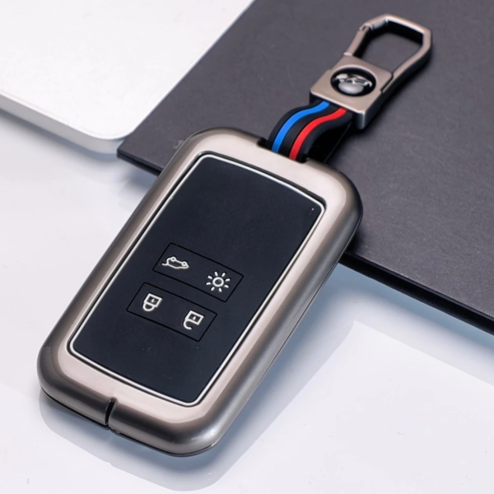 Zinc Alloy car key cover case for Dacia Logan 3 for Renault Captur Zoe Espace 5 Clio Megane 4 Arkana Arcan key holder shell
