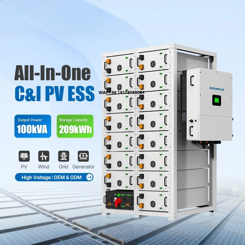 

Rack Mount 200-241kWh High Voltage LiFePO4 Solar Storage Battery Industrial ESS with Hybrid Inverter 100kVA Air Cooling off Grid