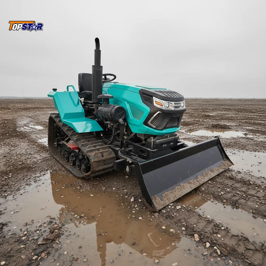 

Brand New 35HP Diesel Crawler Utility Tractor Multifunctional With Breaker Rotary Tiller Excavator Dozer