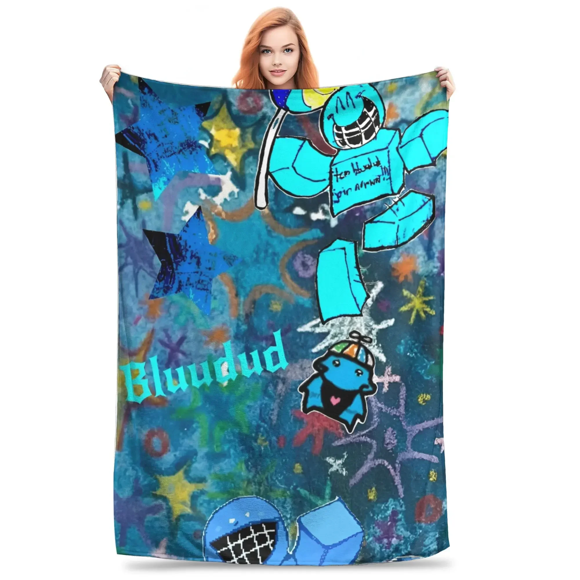 

Super Soft Funny Plush Throw Blanket for Kids Outdoor Use Cozy Flannel Bedspread and Bed Cover Perfect for Home Comfort