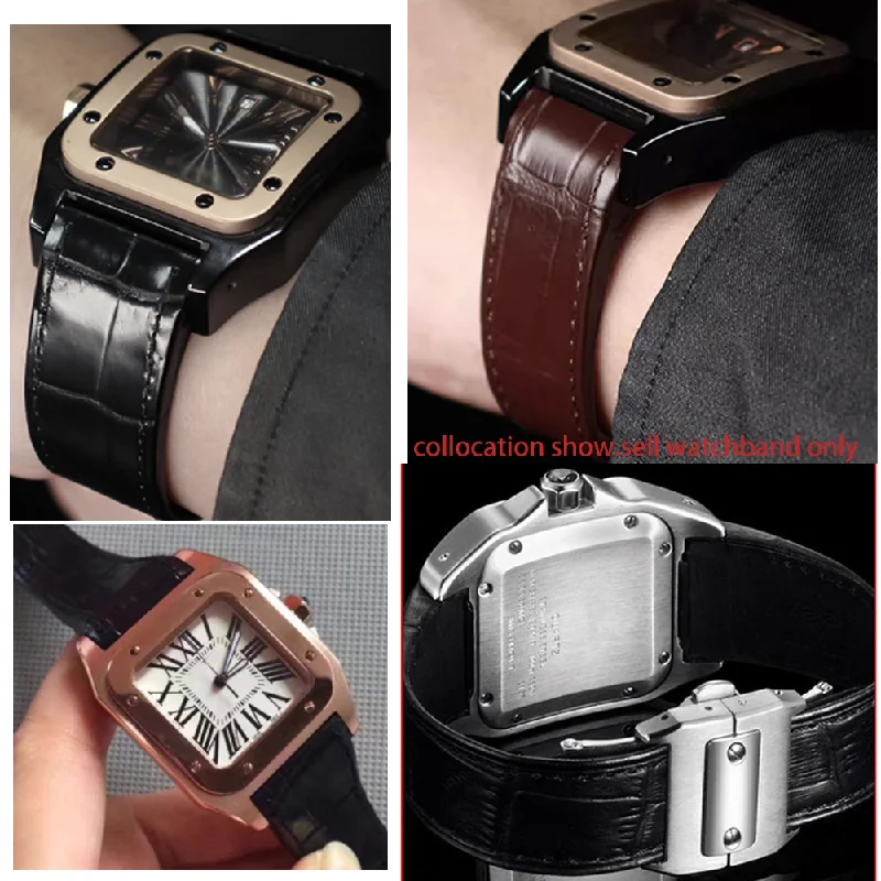 Bracelet de montre en cuir vér - Women'S Accessories Cartier avis et prix