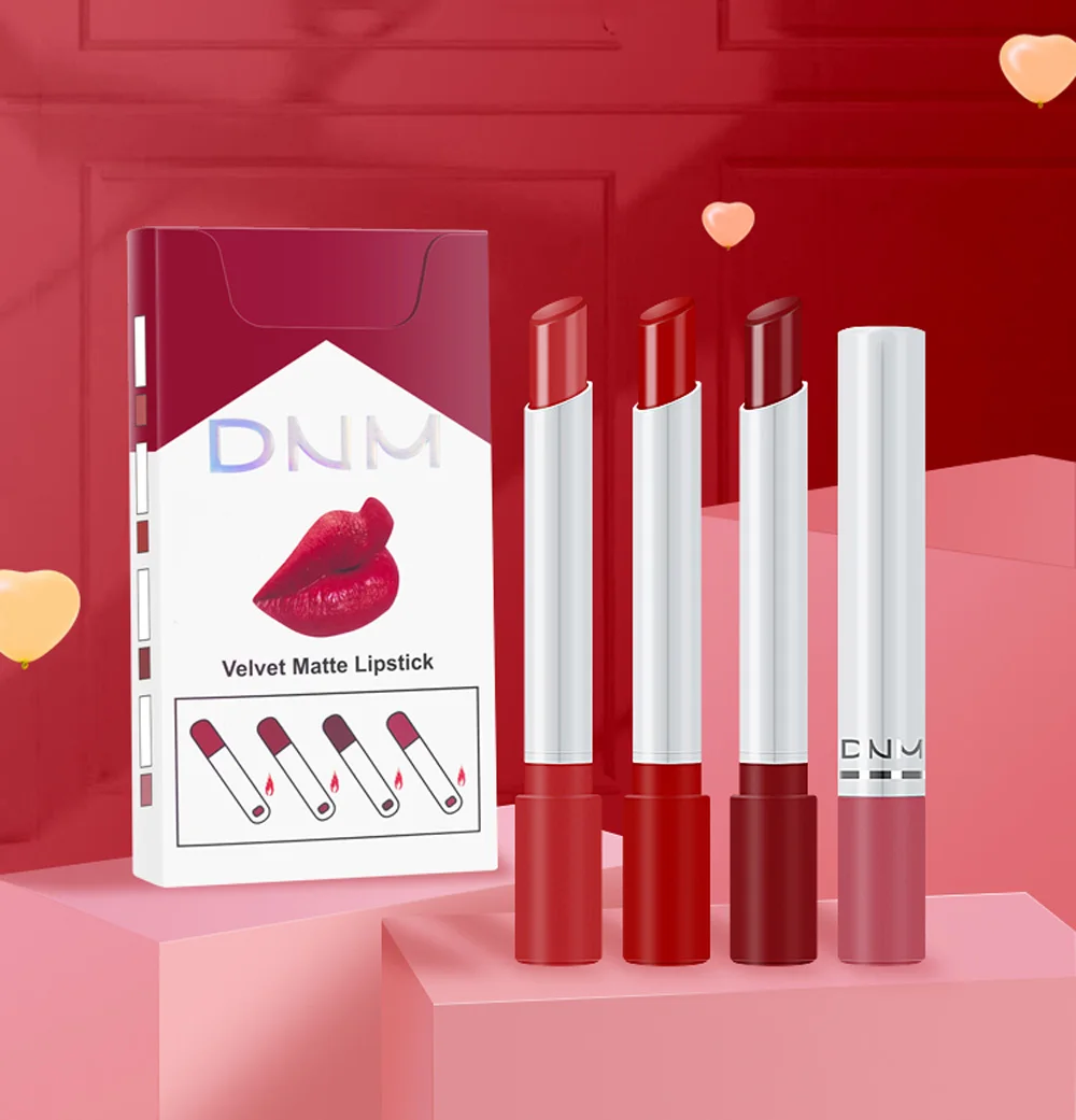 4Pcs/Set Waterproof Lipstick 2