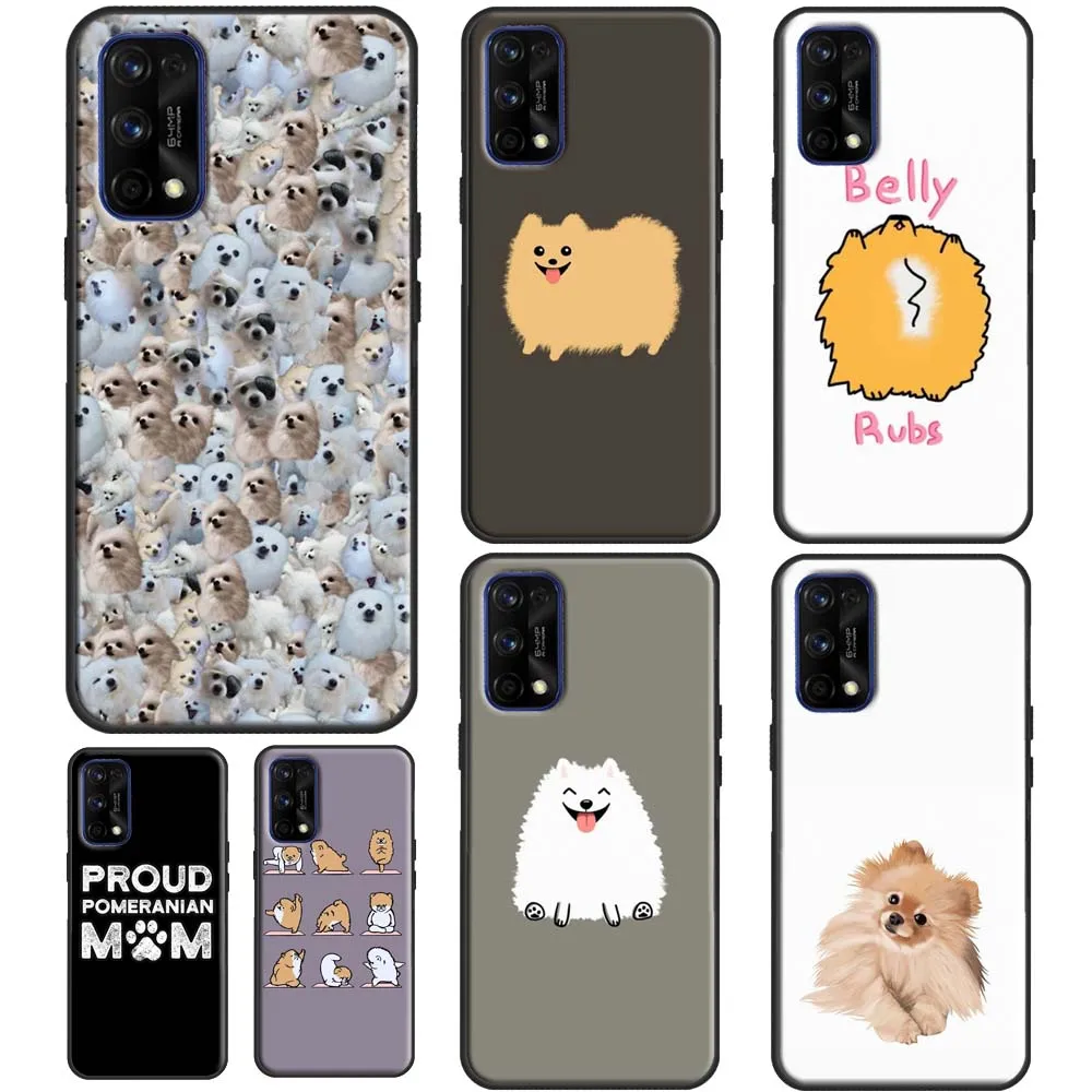 Pomeranian Dog Yoga For OnePlus 11 10 Pro 10T Nord 3 2T CE 2 Lite Realme C55 C35 C33 C31 C30 C21Y GT Neo 5 Case