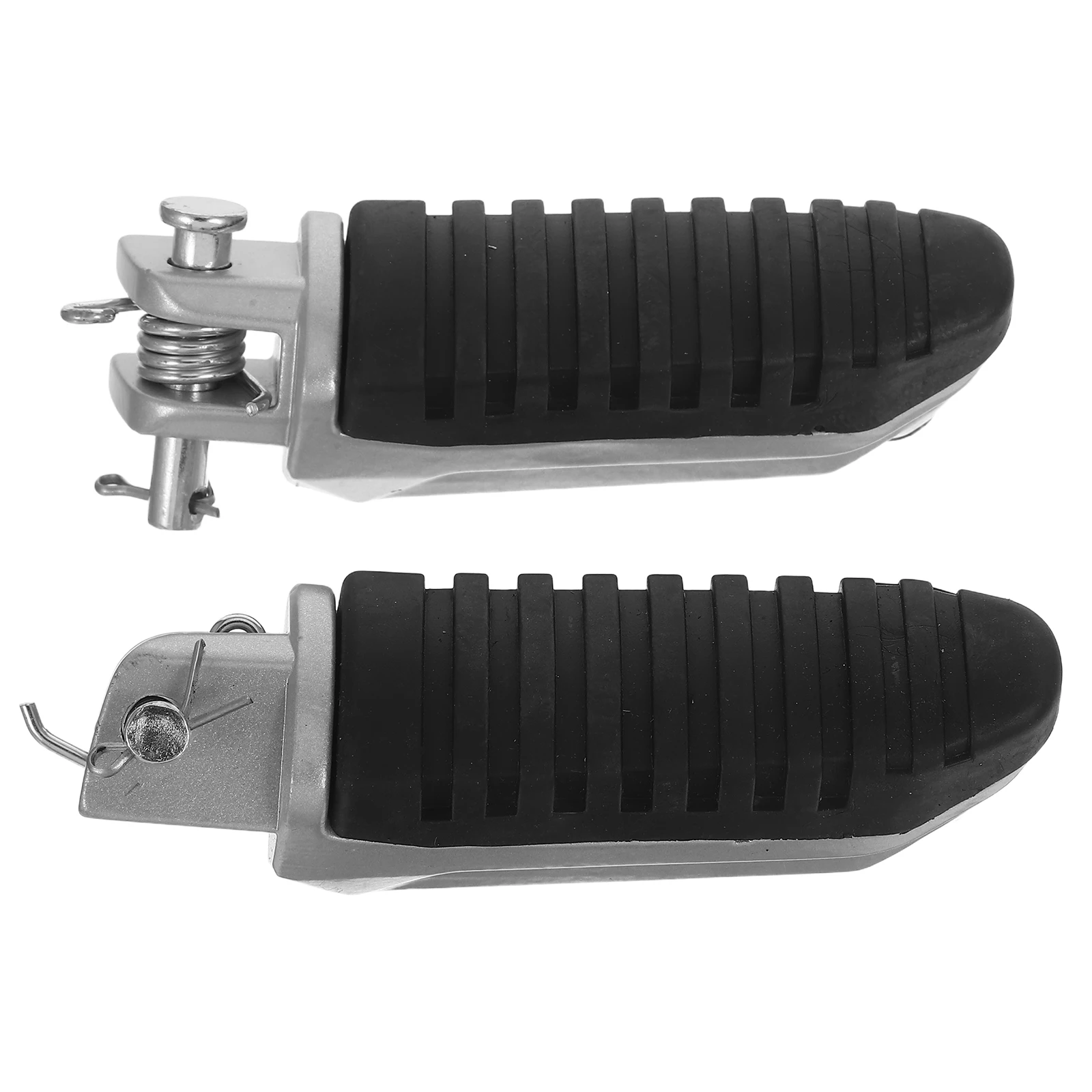 

1 Pair Anti Slip Motorcycle Footrest Pedals Electric Bikes Motorcycles Aluminum Rubber Design Easy Installation Front Use
