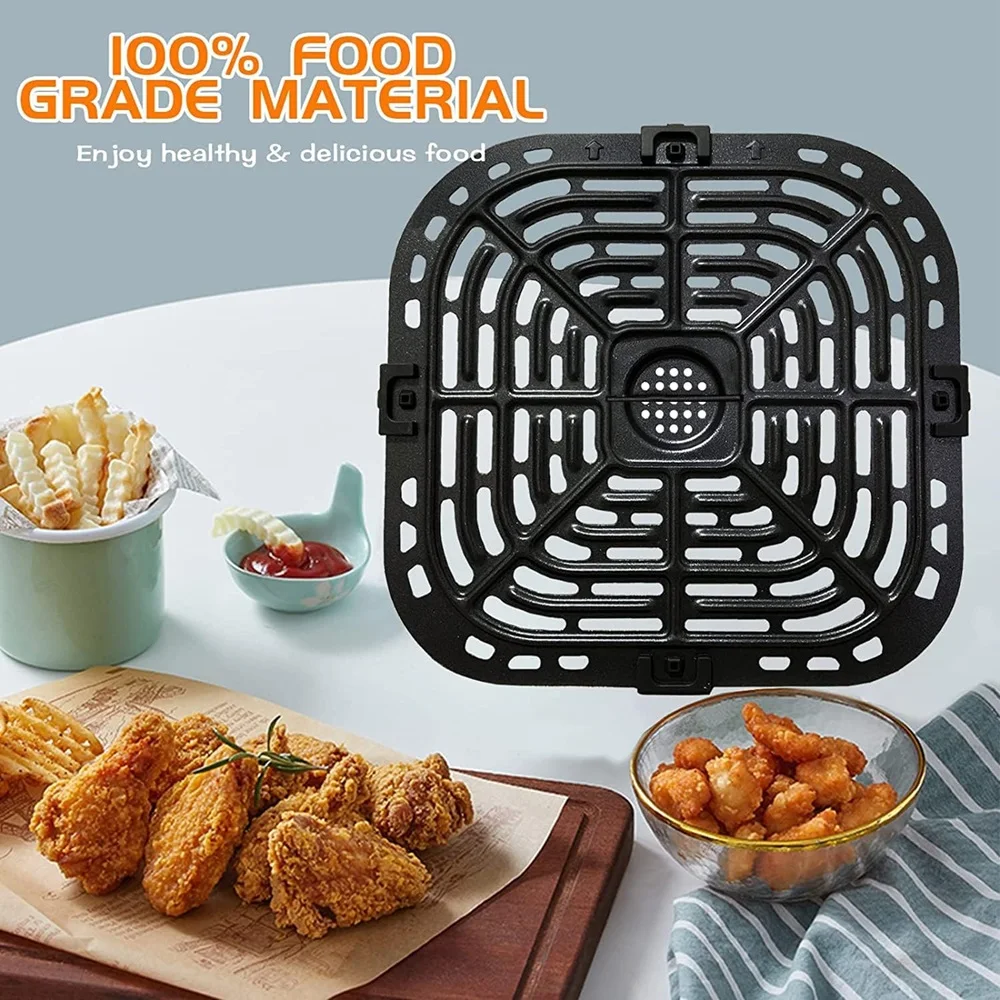 6QT Air Fryer Grill Plate for Instants Vortex Plus Air Fryer Crisper Tray Rack for Instants Vortex 5.7QT 6QT Air Fryers