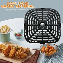 6QT Air Fryer Grill Plate for Instants Vortex Plus Air Fryer Crisper Tray Rack for Instants Vortex 5.7QT 6QT Air Fryers