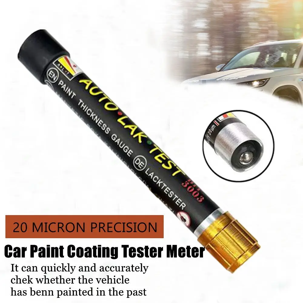 Car Paint Tester Paint Coating Thickness Testing Pen Cars Paint Crash Check Test Tool Auto Paint Tester with Magnetic Tip Scale