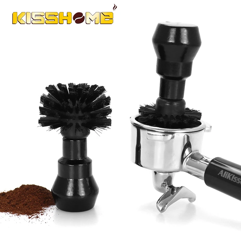 Coffee Cleaning Brush 51mm 54mm 58mm Solid Wood Espresso Portafilter Cleaner Home Barista Filter Basket Dusting Tool Accessories