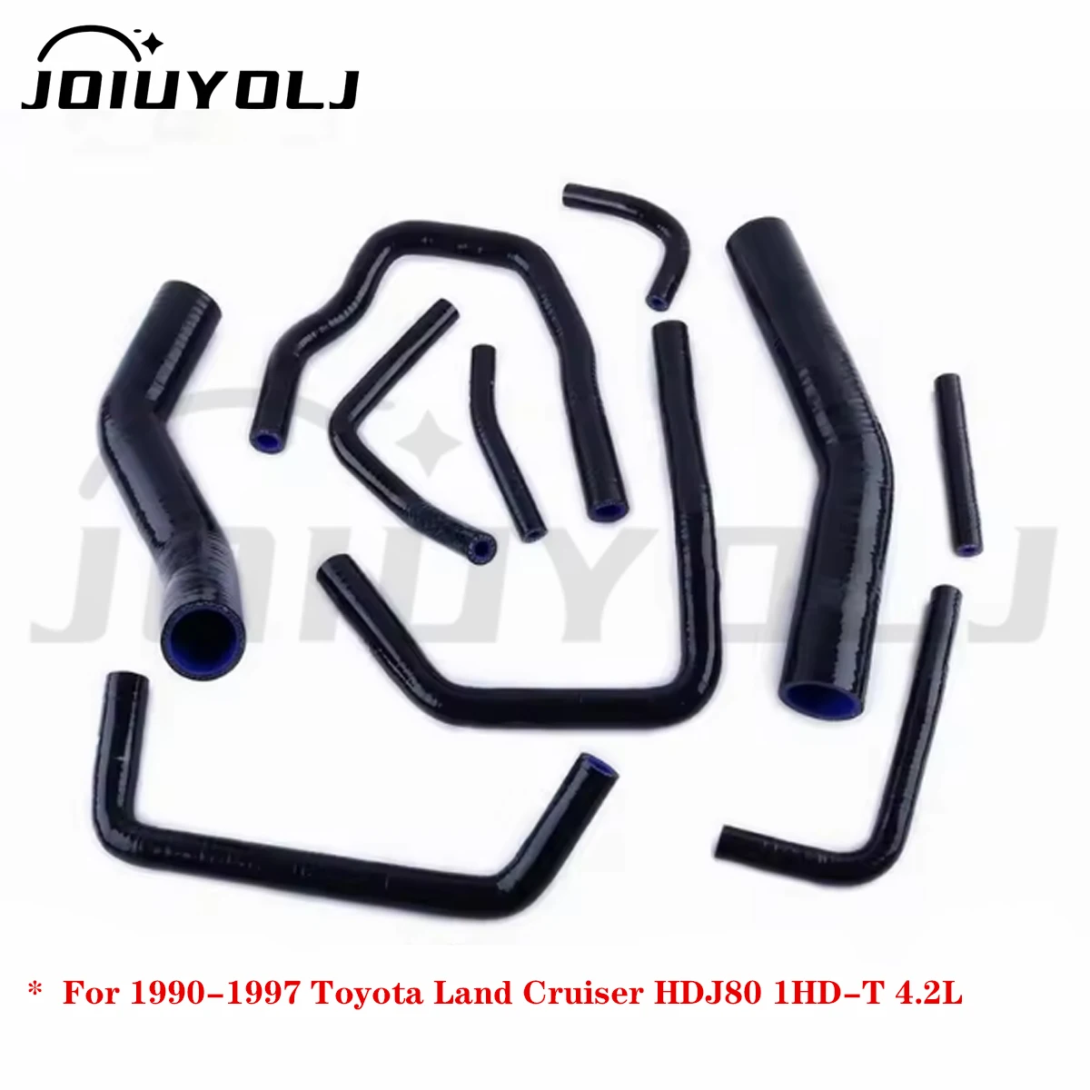 Silicone Radiator Hose Kit For 1990-1997 Toyota Land Cruiser HDJ80 1HD-T 4.2L Diesel 1991 1992 1993 1994 1995 1996