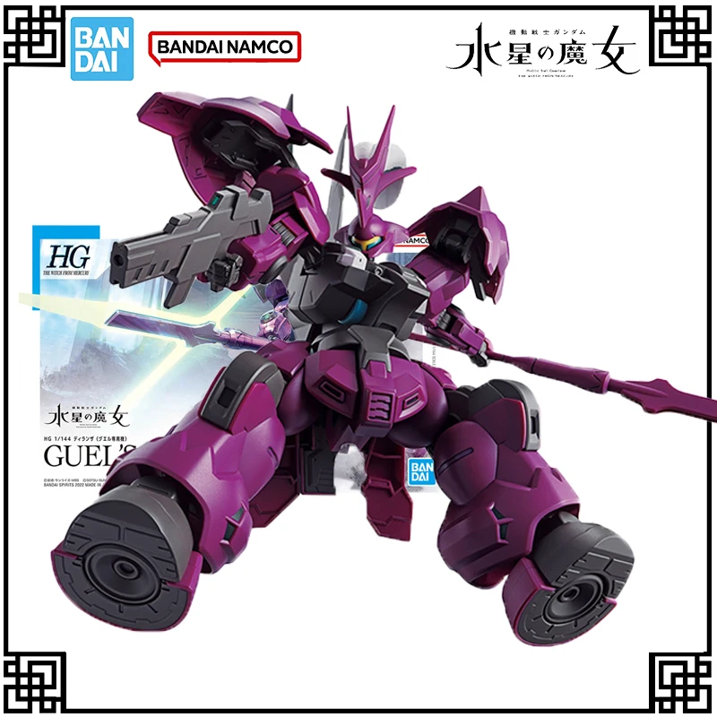 

В наличии, оригинальный комплект модели Bandai Gundam HG 1:144, фигурки героев GUEL'S DILANZA, игрушки для детей, рождественские подарки