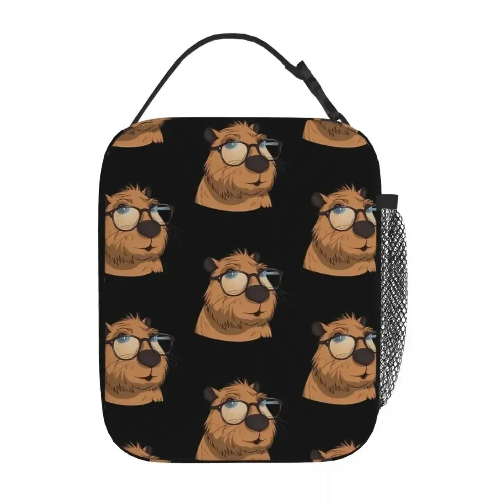 Capybara Insulated Lunch Bags Waterproof Picnic Bags Thermal Cooler Lunch Box Tote for Woman Work Children School