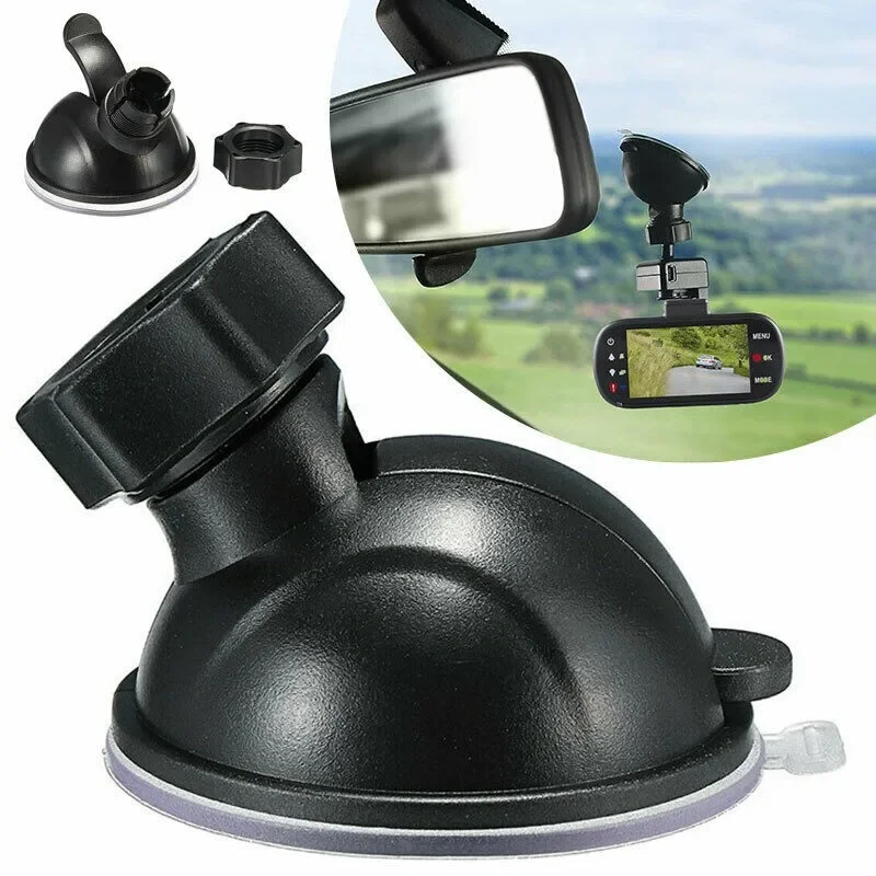 1pc Mini Car Suction Cup Holder Black For Nextbase Car Driving Recorder 112 212 312GW 412GW 12mm Light Ball Bracket Auto Parts