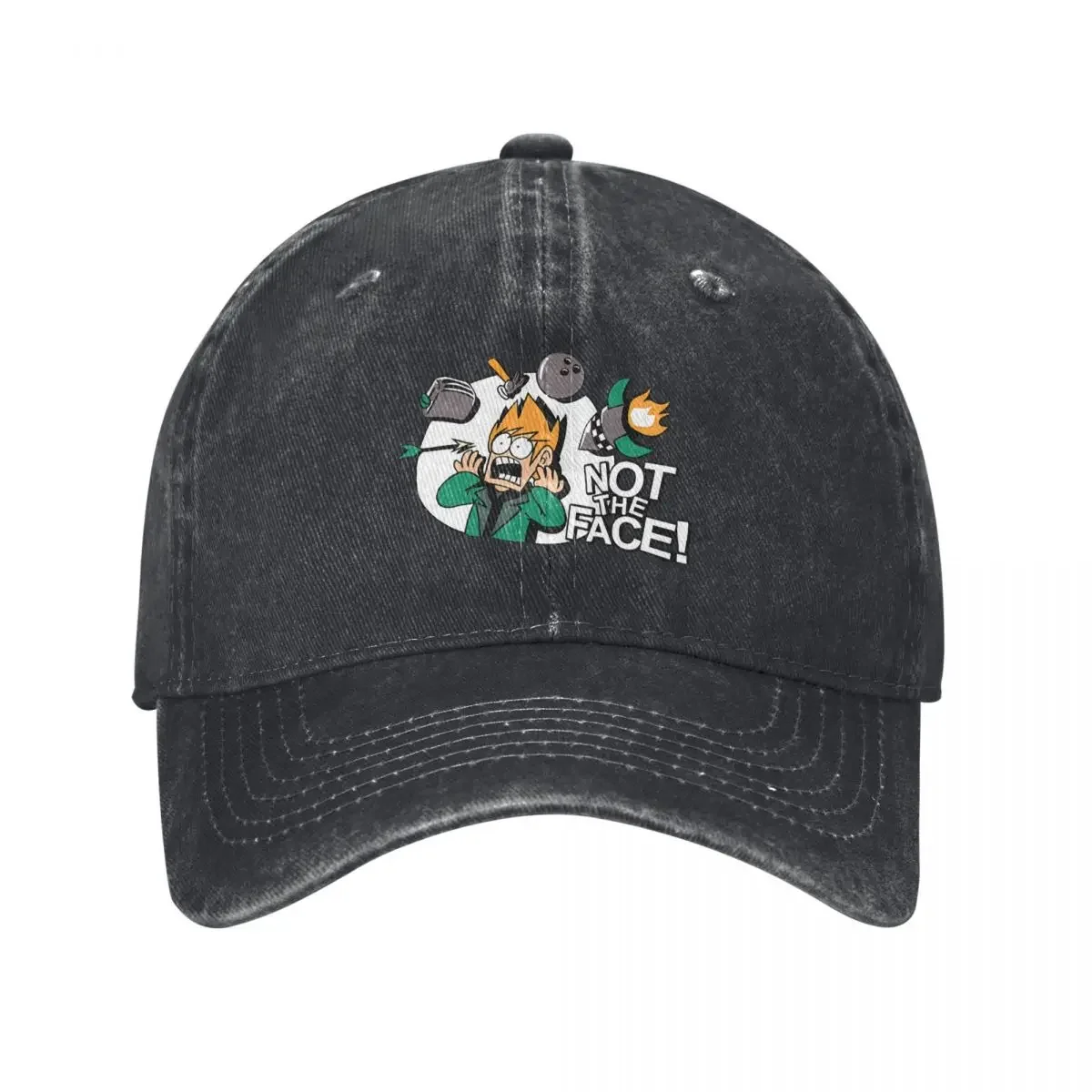 Summer Cap Sun Visor Eddsworld Not The Face Tee Hip Hop Caps Eddsworld Cowboy Hat Peaked Hats