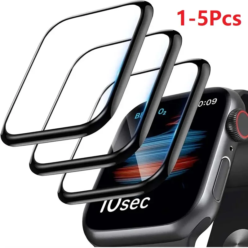 1-5Pcs Full Curved Screen Protector For Apple Watch Ultra 2 49MM For Iwatch Series 9 8 7 6 5 4 SE2 40MM 41MM 45MM