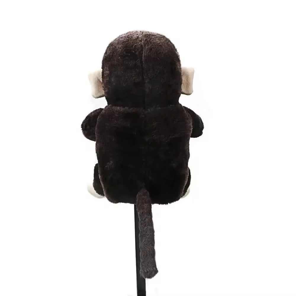 1PC Cute Monkey Plush Golf Wood Head Cover, Cartoon Animal Golf Club Protector Cover, Fit for Driver / Fairway Wood, Lightweight image 2
