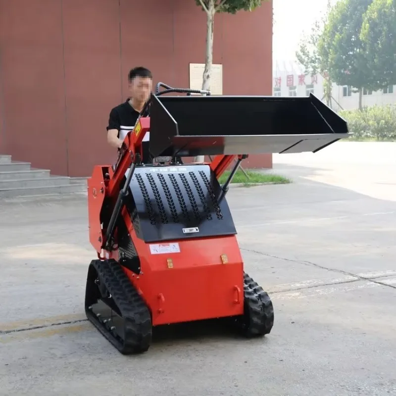 Custom  Excellent Service Track Loader Skid Steer 1ton 1.2ton 1.5ton Mini Skid Steer Loader With Attachment Forest Mulcher