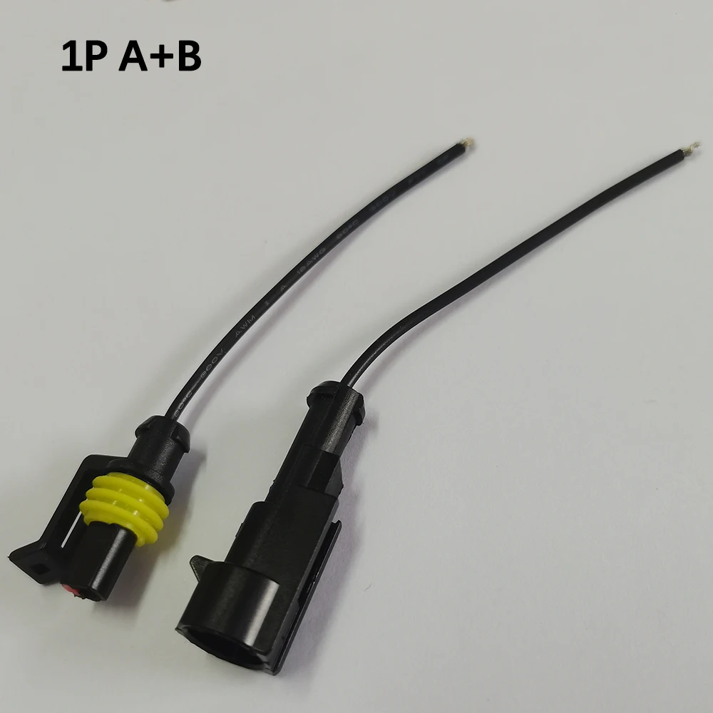 1 Set Wasserdichter Elektrischer Auto-Steckverbinder 1P 2P 3P 4P 5P Stecker und Buchse mit Kabel für Auto, Schiff, E-Bike, Motorrad-Steckdose – Detail 2