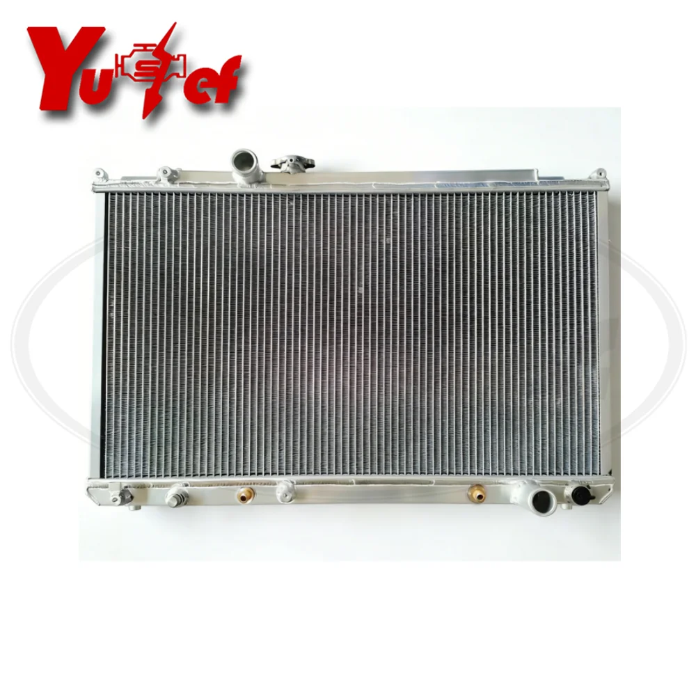 All aluminum radiator For TOYOTA/LEXUS JZX100 CHASER 1JZ AT 48mm # 16400-46500 16400-46501