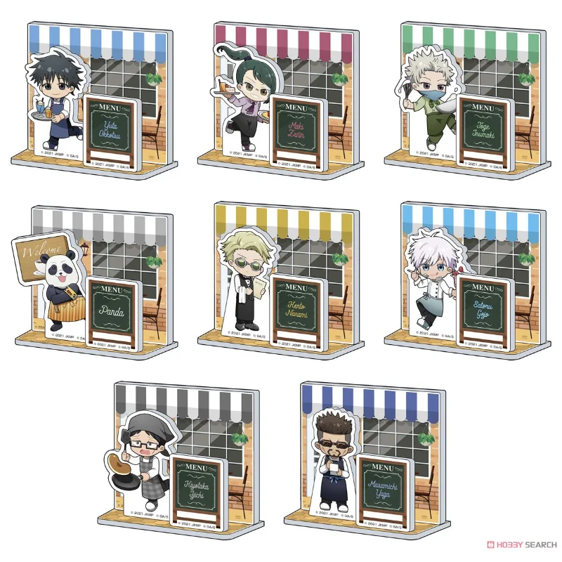 

Jujutsu Kaisen Gojo Satoru акриловая подставка модель в стиле ресторана Kawaii аниме фигурка Маки Панда Нанами стоячий знак игрушка подарки