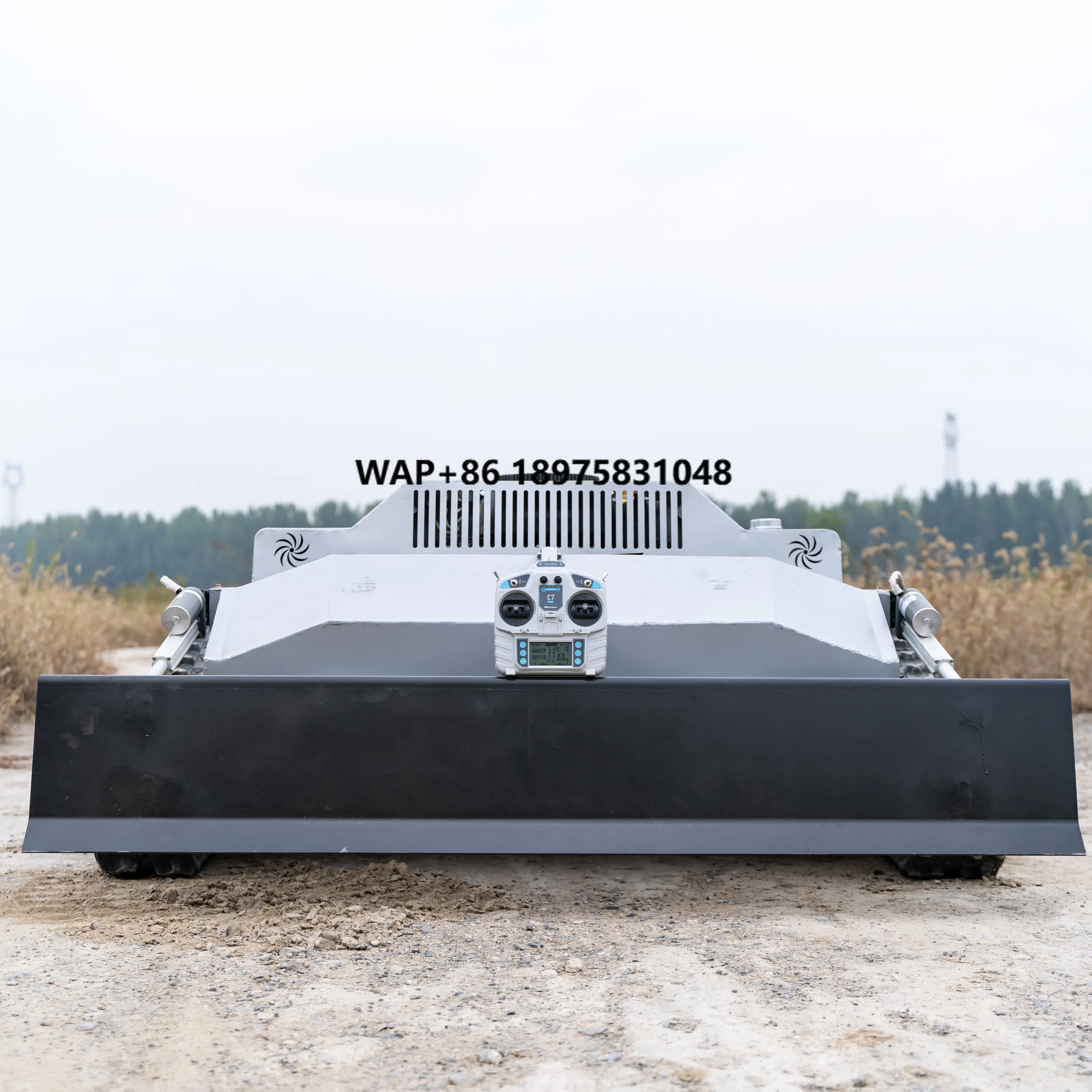 Smart Lawn Mower Multifunctional Remote Control Robot with Push Snow Shovel