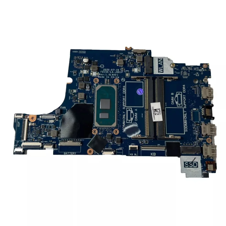 

New for Dell Inspiron 3493 3593 5593 5493 Vostro 3491 3591 Laptop motherboard SN LA-J081P CPU i310110U i51035G1 i71065G7 SRGON