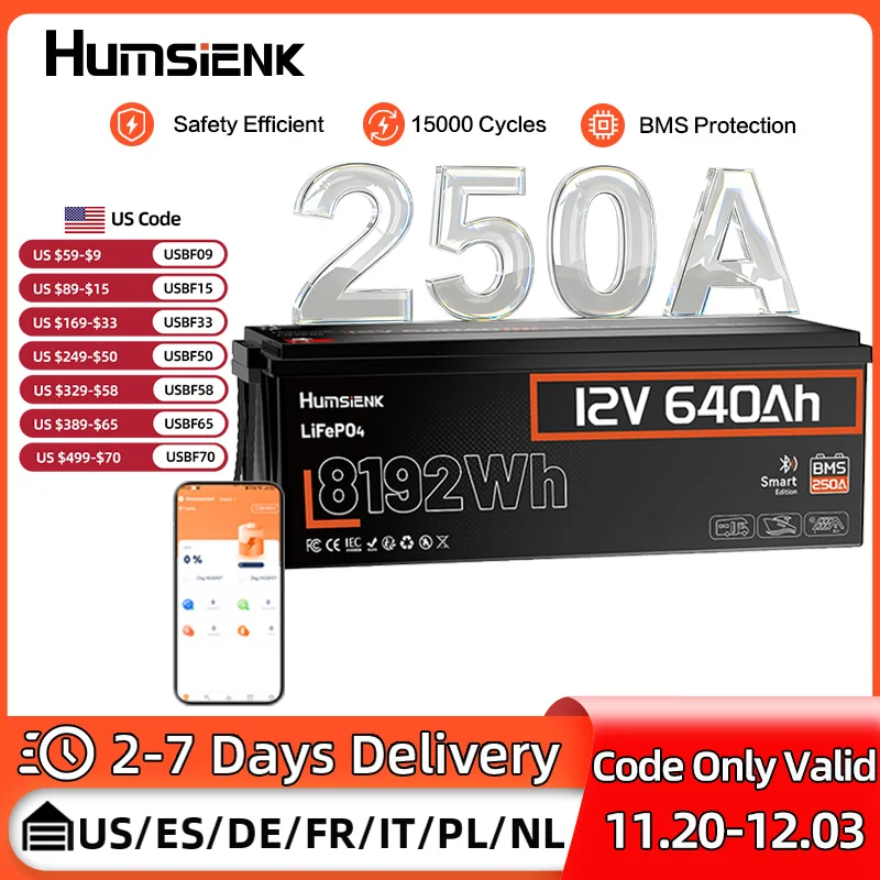 Humsienk 12V 640Ah … - image