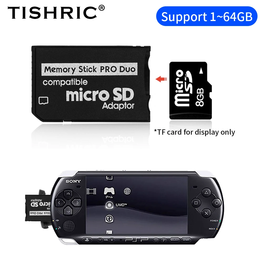 Adattatore OcioDual da Micro SD a Memory Stick Pro Duo MS fino a 64 GB