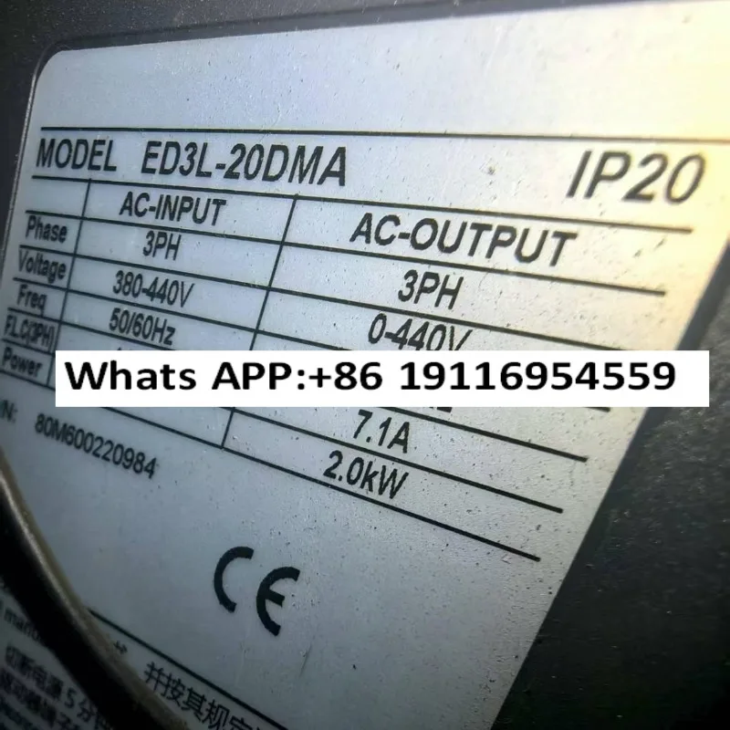 

Сервопривод ED3L-20DMA 2 кВт
