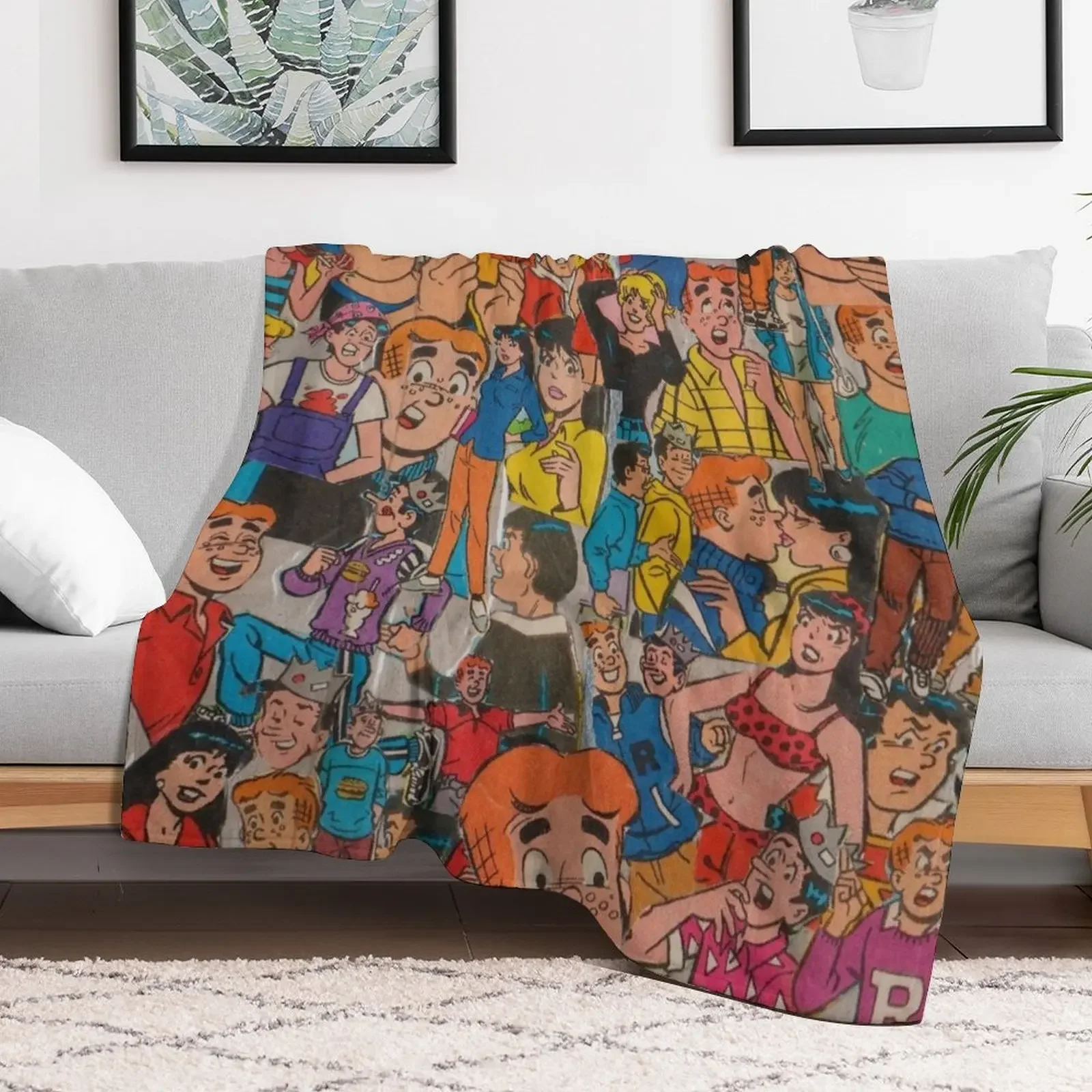 Archie Comics Collage Throw Blanket sofa bed Stuffeds For Decorative Sofa Blankets