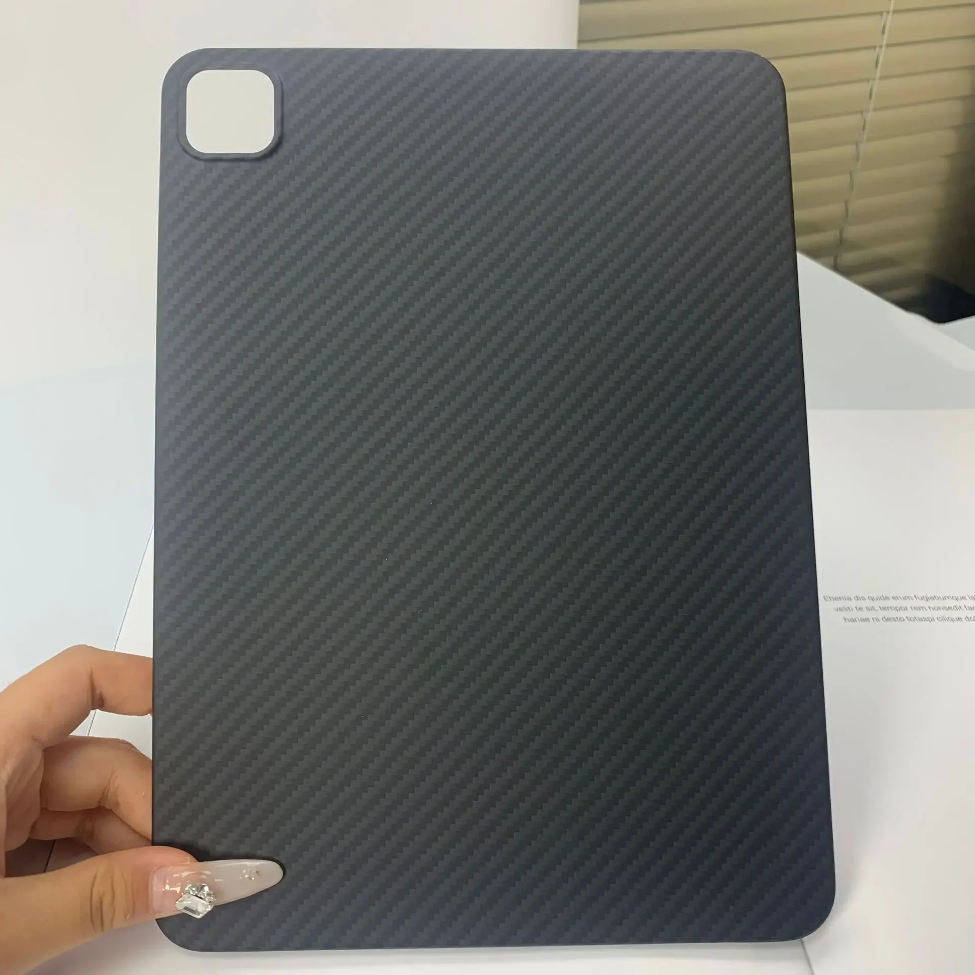 Carbon Fiber Aramid Fiber Case For Apple iPad Pro 13 2024 protective Case Carbon Fiber Back Cover 13 inches A2926 A3007 Capa
