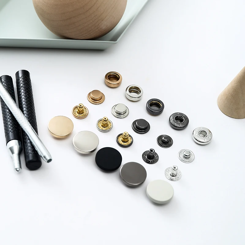 

Mother-Child Buckle Four-Button Clothing Decorative round Press Button Hidden Button No-Punching Required Durable Sewing Acce...