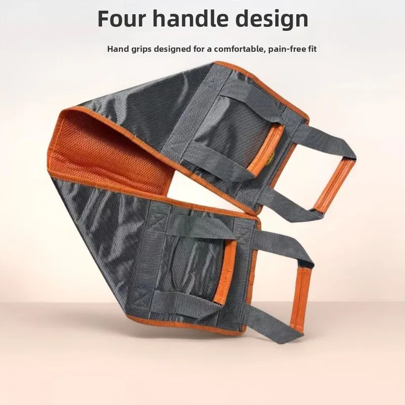 Patient transfer belt with handle，Bed repositioning assist belt，Bedridden elderly person's assistive device for getting up and m - Thumbnail 6