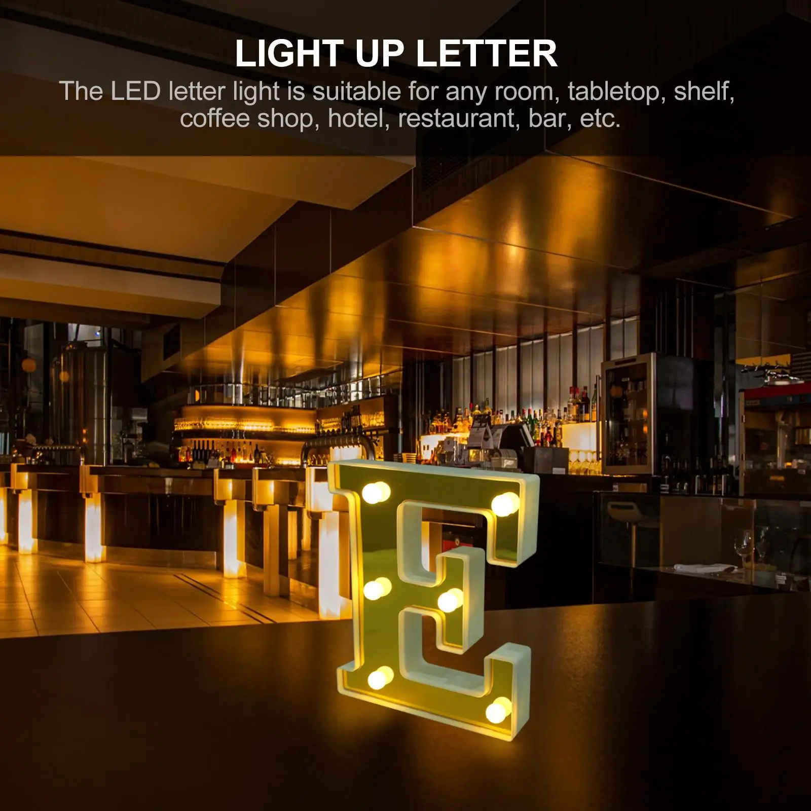 LED Letter Color 26 Letters Decorative Led Sign Party Powered Decor Led Lights Home Wedding Photo Prop Sign