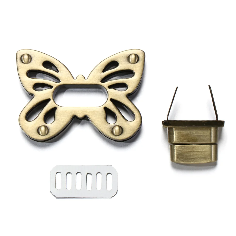 Metal Bee Shape Turn Lock Retro Fashion Bag Clasp Hardware for Leather Craft Bag Handbag Purse DIY Accessories