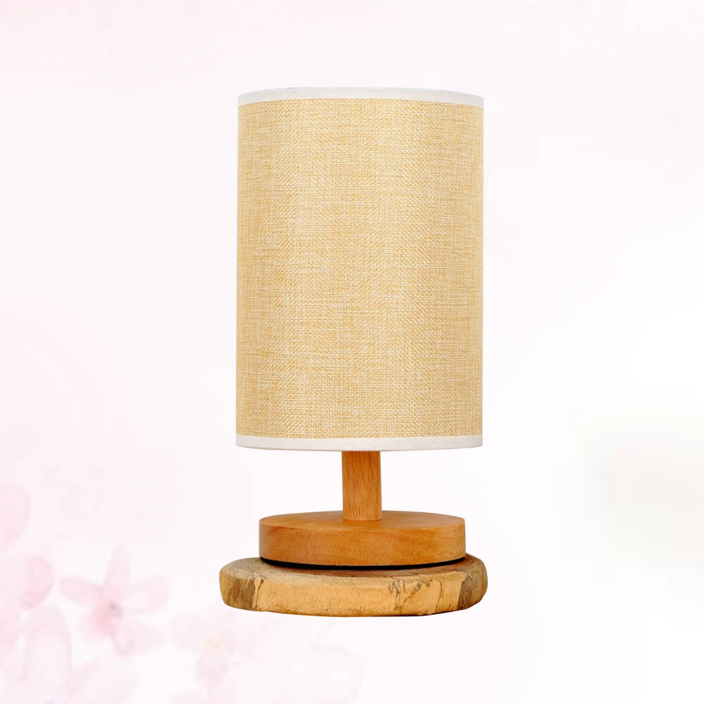 

Solid Wood LED Desk Lamp Bedroom Lights Nightstand Lamps for Bedside Table Simple Wooden Retro