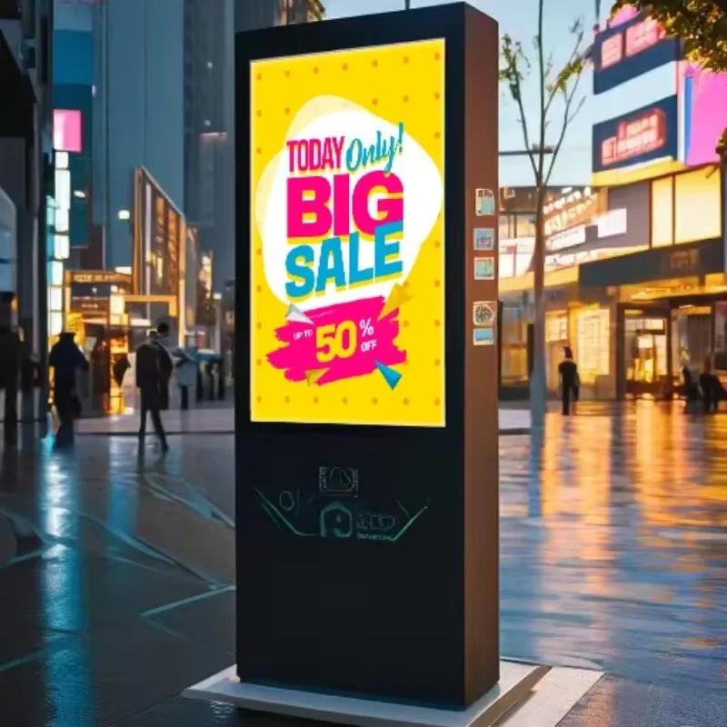 Floor Stand Digital Signage and Displays Android WIFI Touch Screen Kiosk Outdoor IP65  LCD Smart Advertising Display Players