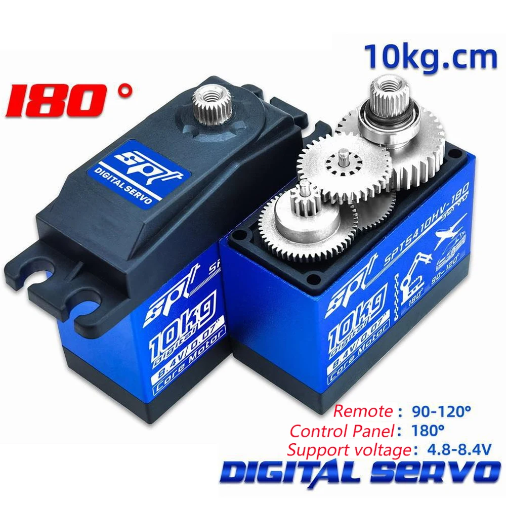 

SPT Servo SPT5410LV 10KG High-torque Metal Gear High-speed Digital Steering Gear Servo For RC Electric Remote Control Drift Cars