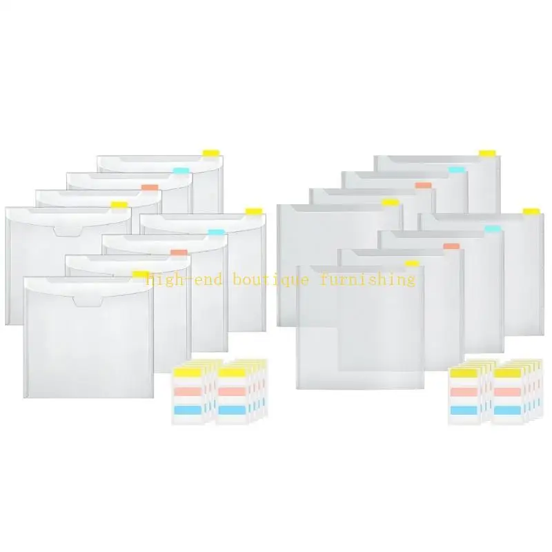 

L9NB Scrapbook Paper Storage Organizers Storage Bag with 30 Large Sticky Indexes Tabs