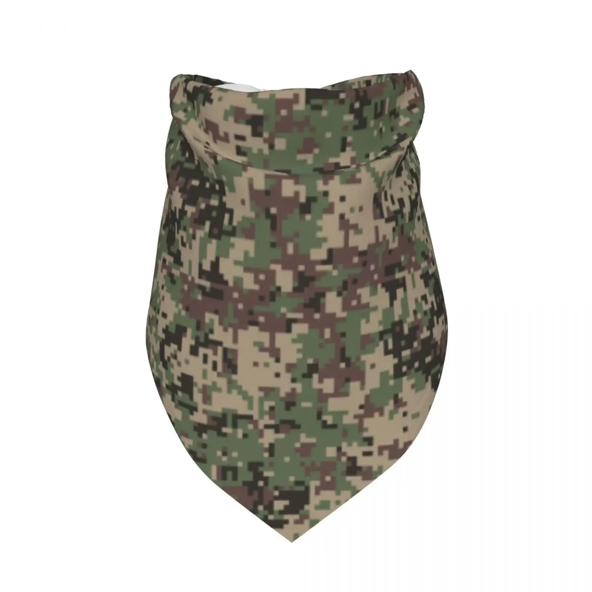 Funny Camo Pet Bandana Woodland Camouflage Pet Scarves Neck Decoration Pet Triangle Bibs For Puppy Cat view 2