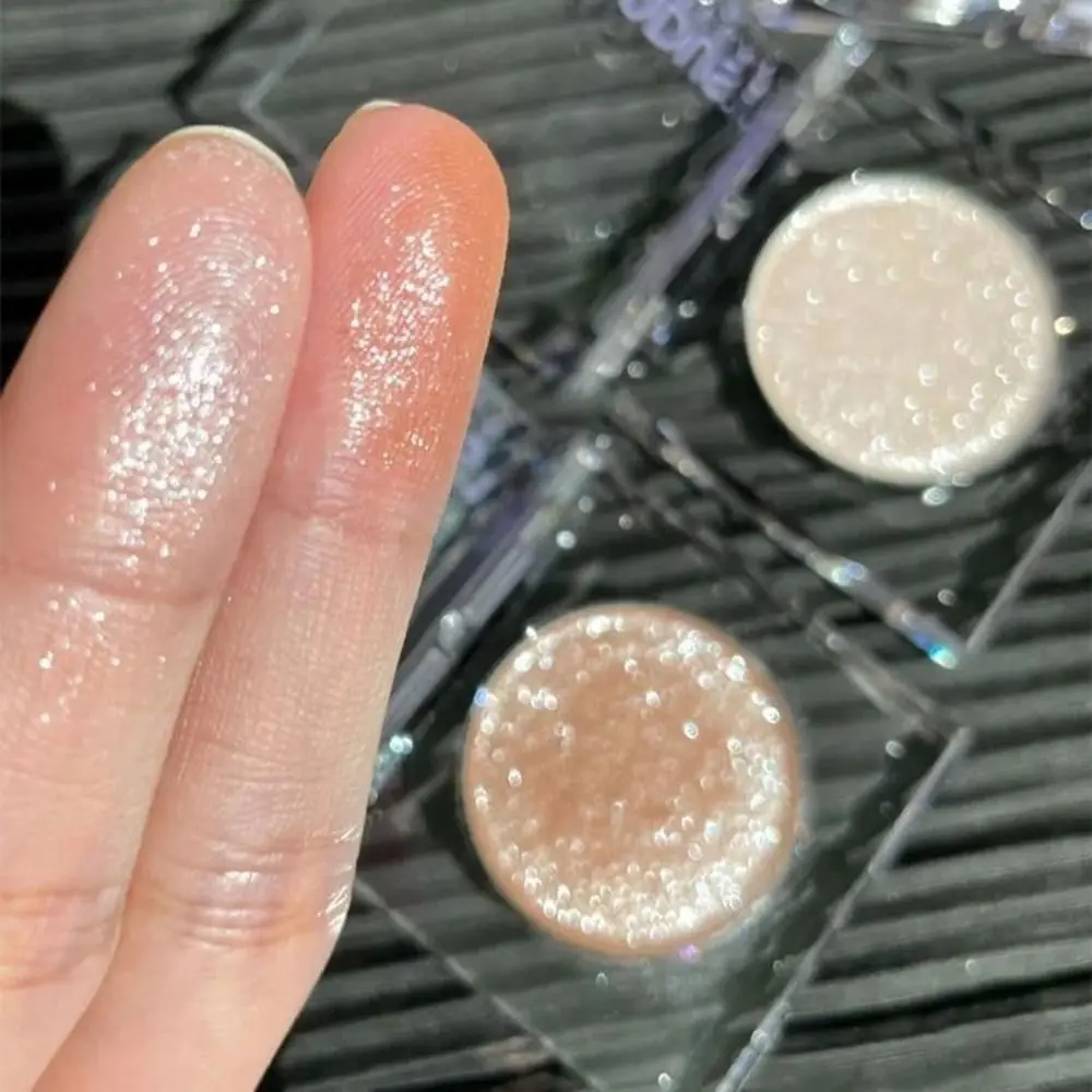 Neues einfarbiges Glitzer super glänzendes Lidschatten Perl glanz lang anhaltendes rosa Lidschatten schimmern Augen aufhellen des Make-up