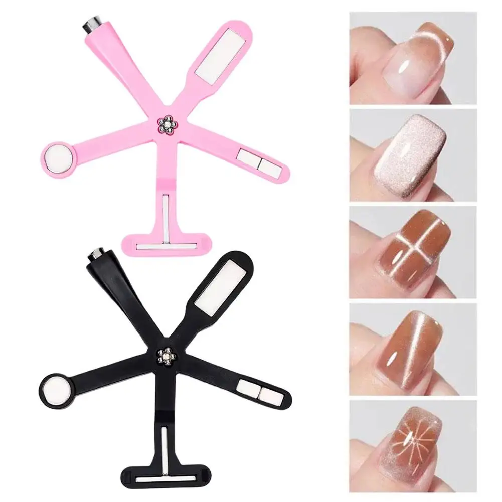 6-in-1 Forte Bastone Magnetico per Occhio di Gatto Gel Polish Strumento Magnete per Unghie Penna Magnete Unghie Art Design Glitter Effetto Manicure A T9I9