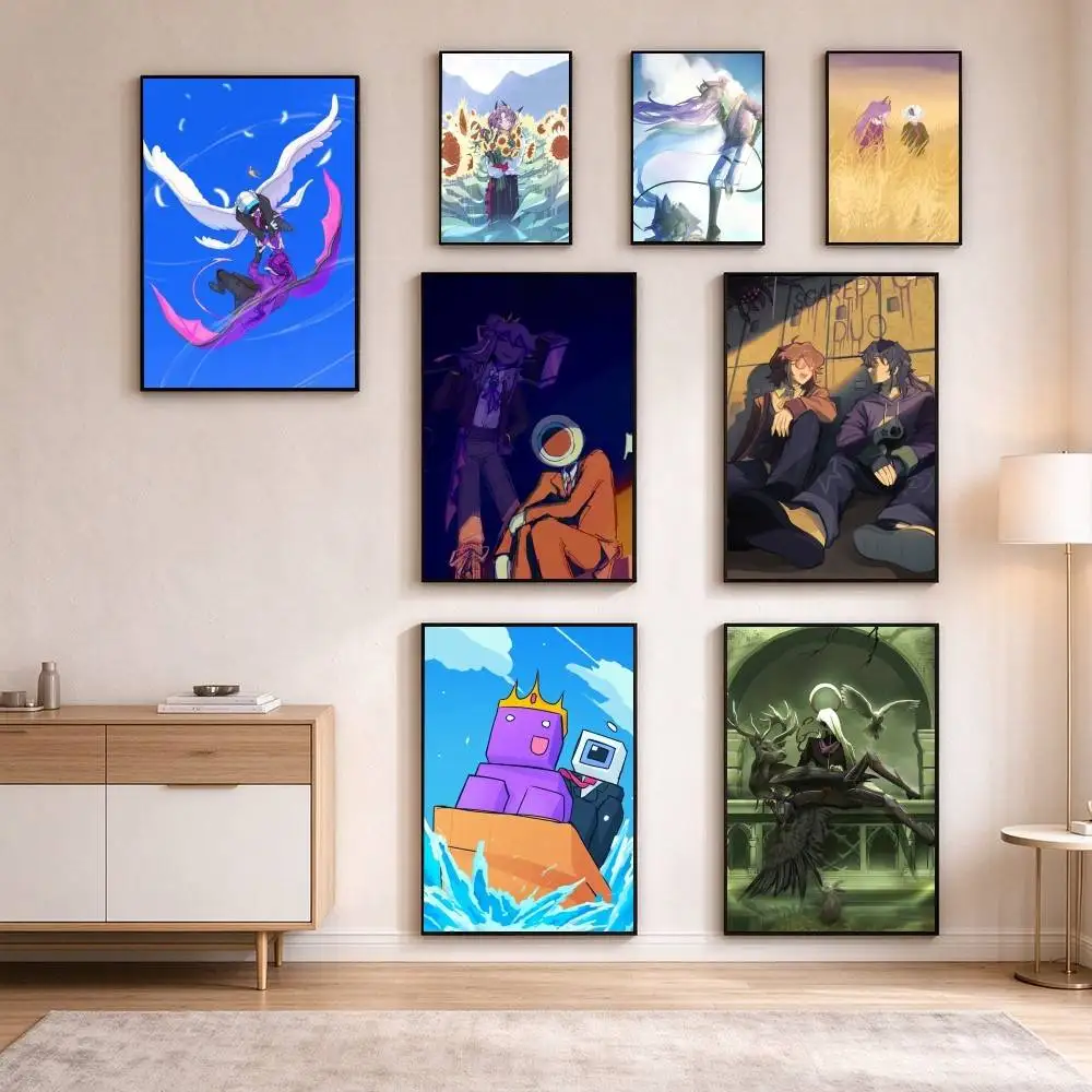 T-Tax Duo Unstable Universe Poster Waterproof Wall Art Sticker For Bar Living Room Vintage Decor High Quality Print Gift
